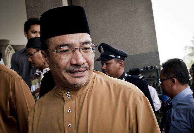 Malaysian Acting Transport Minister Hishammuddin Hussein attended prayers for passengers and crew of missing Malaysia Airlines flight MH370 at a mosque near Kuala Lumpur International Airport Read more: http://www.dailymail.co.uk/news/article-2581488/It-WAS-hijacked-Malaysian-official-says-CONCLUSIVE-jet-carrying-239-hijacked-35-000-ft-individual-group-significant-flying-experience.html#ixzz2w4zp6c7C  Follow us: @MailOnline on Twitter | DailyMail on Facebook