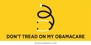 Obamacare Marketing Mocks The 1775 Gadsden ‘Don’t Tread On Me’ Freedom Flag Obamacare Marketing Mocks The 1775 Gadsden ‘Don’t Tread On Me’ Freedom Flag