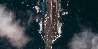 EXPOSED! Satellite Photo Reveals China’s First Aircraft Carrier At Sea EXPOSED! Satellite Photo Reveals China’s First Aircraft Carrier At Sea