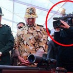 Iranian cameraman Hassan Golbankhan and Revolutionary Guards chiefs