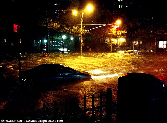 Sandy Lands, Millions Lose Power, 3 People Dead, 1821 Flood Record Smashed