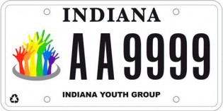 Indiana Unveils Its First License Plate For Gay Youths Indiana Unveils Its First License Plate For Gay Youths