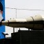 Associated Press/Vahid Salemi - A Sajjil missile is displayed by Iran's Revolutionary Guard, in front of a portrait of the Iranian supreme leader Ayatollah Ali Khamenei, during a military parade commemorating the start of the Iraq-Iran war 32 years ago, in front of the mausoleum of the late revolutionary leader Ayatollah Khomeini, just outside Tehran, Iran, Friday, Sept. 21, 2012. (AP Photo/Vahid Salemi)