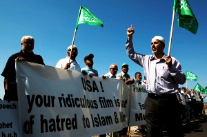 israeli-arabs-protest-outside-us-embassy-tel-aviv-israel-september-13-2012 Israeli Arabs Protest US Embassy In Tel Aviv