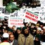 Protest outside Google HQ in Buckingham Palace Road organised by the Muslim Action Forum. Photo: GEOFF PUGH