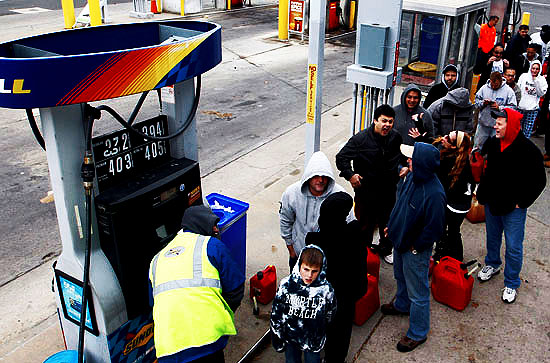 NJ State Troopers Deployed As Tensions Boil At Gas Stations In Sandy's Wake
