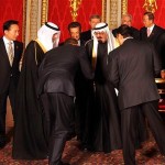 Obama showing obesience to the Muslim King of Saudi Arabia