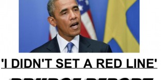 Obama Now Hotly Denies He Ever Set Red Line In Syria Obama Now Hotly Denies He Ever Set Red Line In Syria