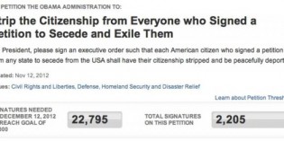 LIBERAL ATTACK! Obama Petitioned To Strip Citizenship From State Secession Signers LIBERAL ATTACK! Obama Petitioned To Strip Citizenship From State Secession Signers