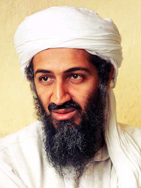 as Osama in Laden. Osama bin Laden, hunted as the