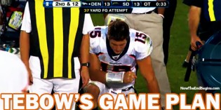 Tebow Preached Proverbs 27:17 To Team Night Before Big OT Win Tebow Preached Proverbs 27:17 To Team Night Before Big OT Win