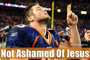 Just wait until the end of the fourth quarter," he said. "That's Tebow time."