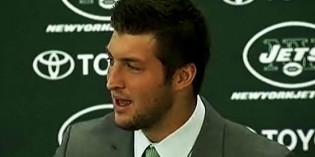 Tim Tebow Takes Jesus With Him To NY Jets Press Conference Tim Tebow Takes Jesus With Him To NY Jets Press Conference