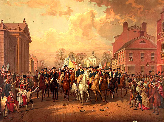 Image result for british forces  leave new york in 1783