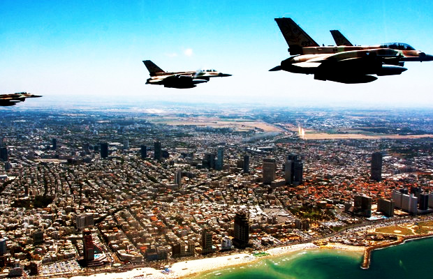 israel-air-force-planes-fly-over-tel-aviv-iran-nuclear-strike-option