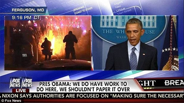 obama-says-anger-understandable-ferguson-rioters-set-police-cars-on-fire