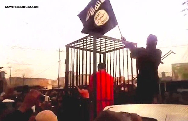 isis-parades-17-captured-perharga-kurds-to-be-burned-alive-steel-cages