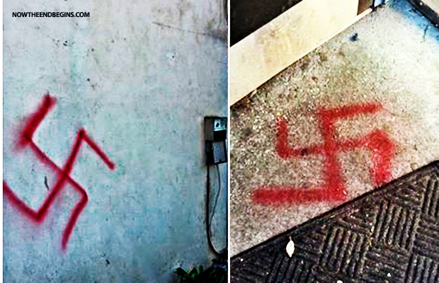 university-california-anti-israel-activists-shout-allahu-akbar-during-bds-resolution-paint-swaztikas-on-frat-house