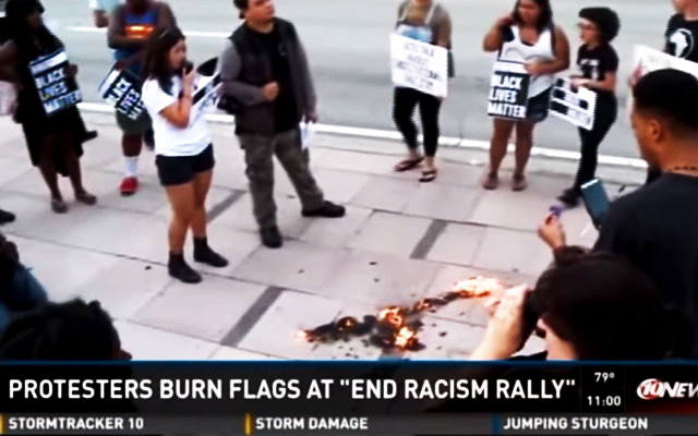 black-lives-matter-protest-burns-american-flag-race-baiters-racism