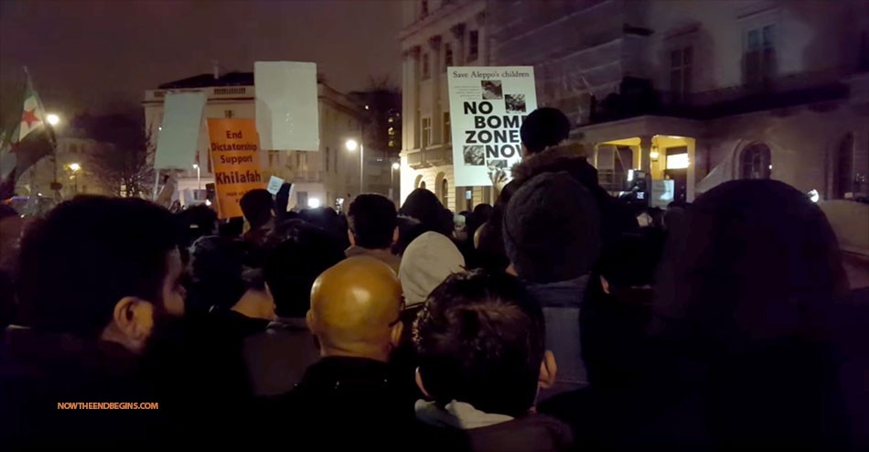 1000-muslims-storm-syrian-embassy-london-demand-caliphate-chanting-allahu-akbar-islam-religion-peace