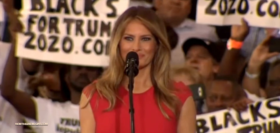 melania-trump-lords-prayer-democrats-attack-florida-rally