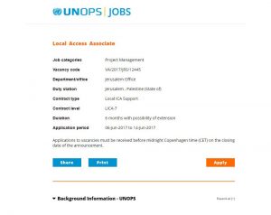 Fury As United Nations Employment Opportunity Job Post Places Jerusalem