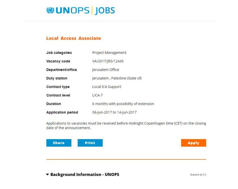 Fury As United Nations Employment Opportunity Job Post Places Jerusalem