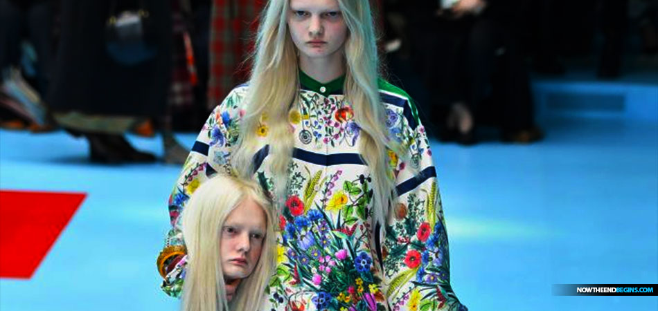 gucci-fashion-week-cyborg-models-severed-heads-feminist-manifesto