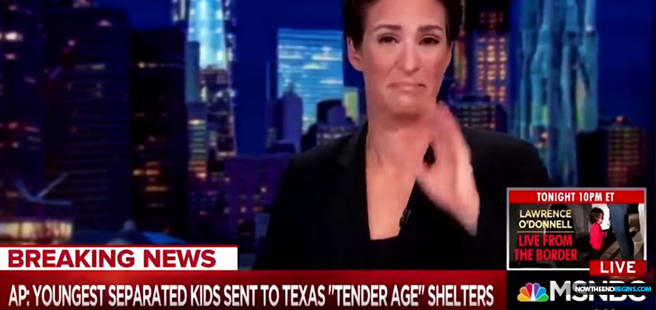 rachel-maddow-cried-crocodile-tears-tender-age-illegal-immigrant-shelters-donald-trump