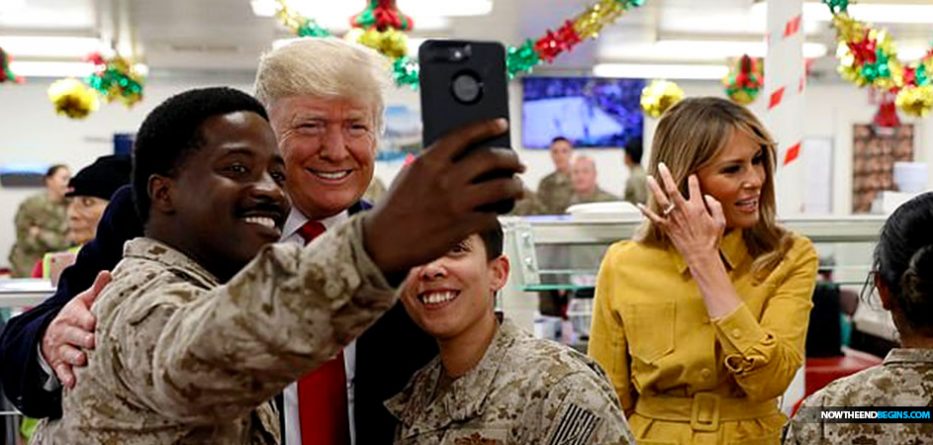 president-trump-first-lady-make-surprise-visit-see-troops-as-asad-airbase-iraq-war-zone