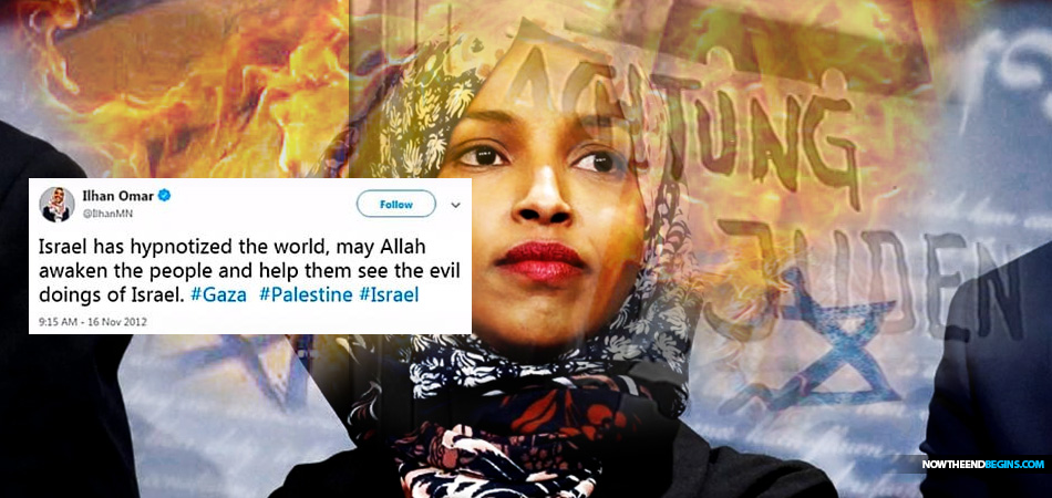 muslim-congresswoman-ilhan-omar-antisemitic-tweets-jews-israel-outrage-free-palestine-islam