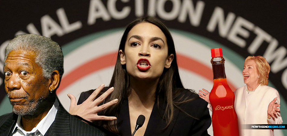 alexandria-ocasio-cortez-bizarre-speech-southern-black-accent-al-sharpton-national-action-network-aoc-morgan-freeman-hillary-hot-sauce-in-my-bag-liberals