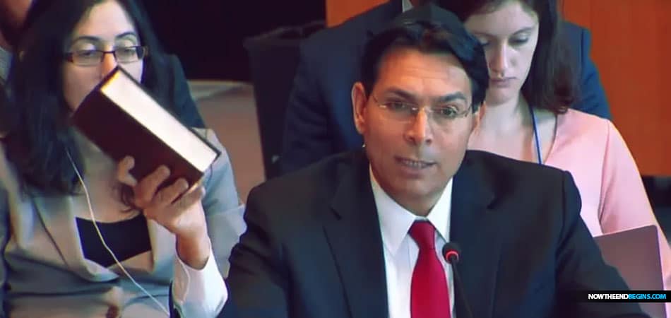 A video of Ambassador Danny Danon holding the Bible and asserting the Jewish people's right to Israel has been translated into multiple languages including Turkish.