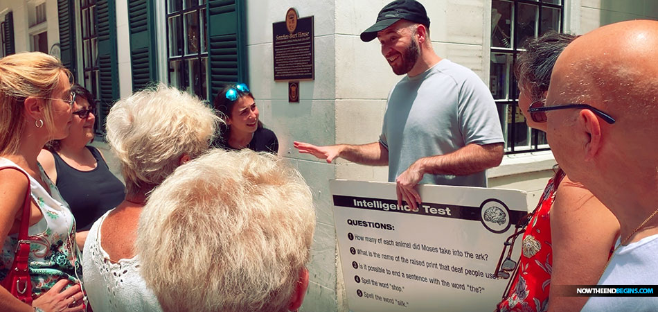 Bro. Jay Witnessing The Gospel On Saint George Street In Saint Augustine Florida