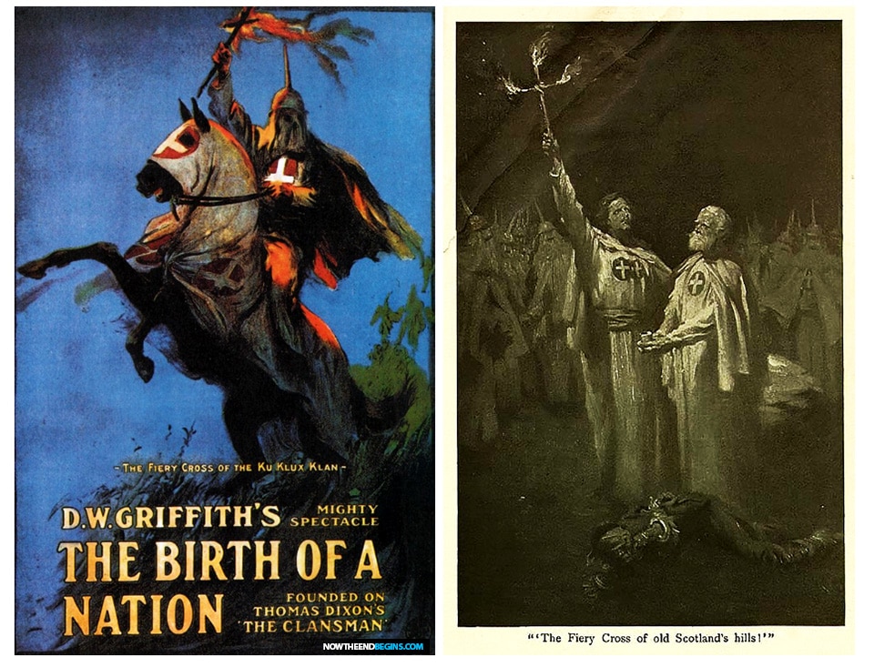 Theatrical poster for Birth of a Nation. The film is often credited with inspiring the resurgence of the KKK in 1915.