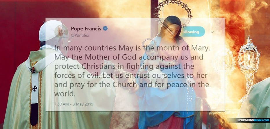 pope-francis-month-may-mary-queen-heaven-catholic-church-idol-worship