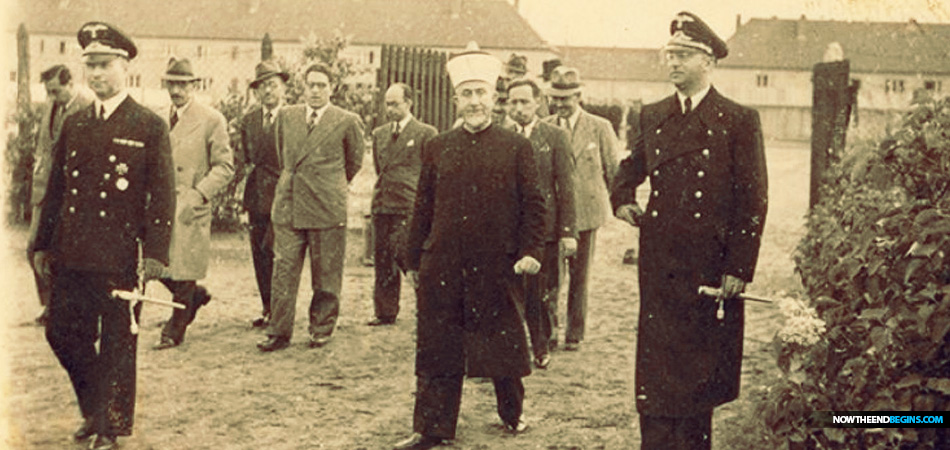 Haj Amin al-Husseini, the Grand Mufti of Jerusalem, in Nazi Germany ,1943. Kedem Auction House