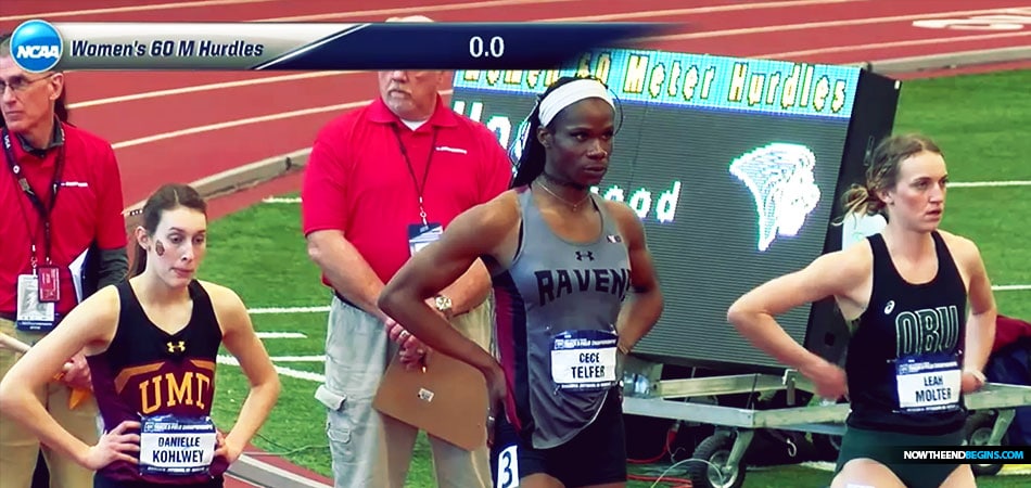 Transgender woman who previously competed in the men's division wins women's national title in the 400-meter hurdles at NCAA championship