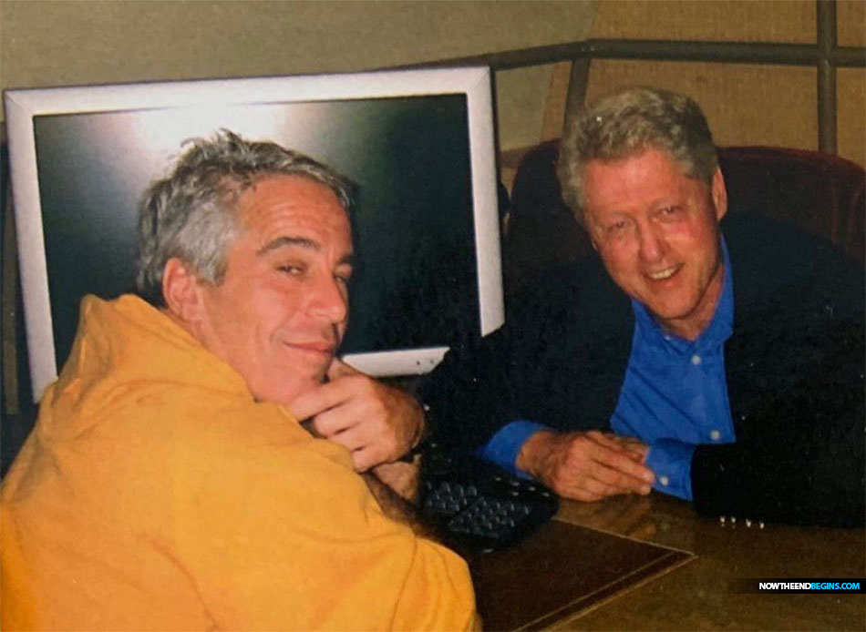 Photo showing Jeffrey Epstein and Bill Clinton together