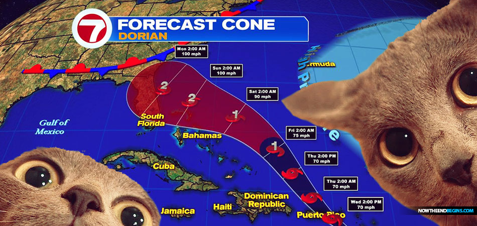 Tropical Storm Dorian could reach Florida as a Cat 3 hurricane this weekend