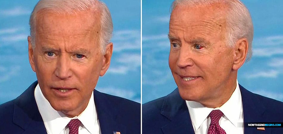 Joe Biden's eye fills with blood during CNN climate town hall