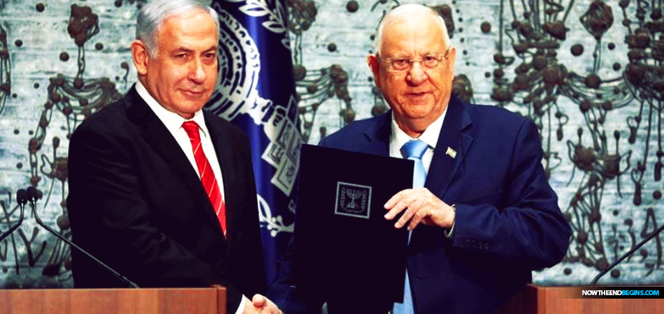 President Reuven Rivlin formally gave Netanyahu four weeks to form the government after a meeting at the President's Residence.