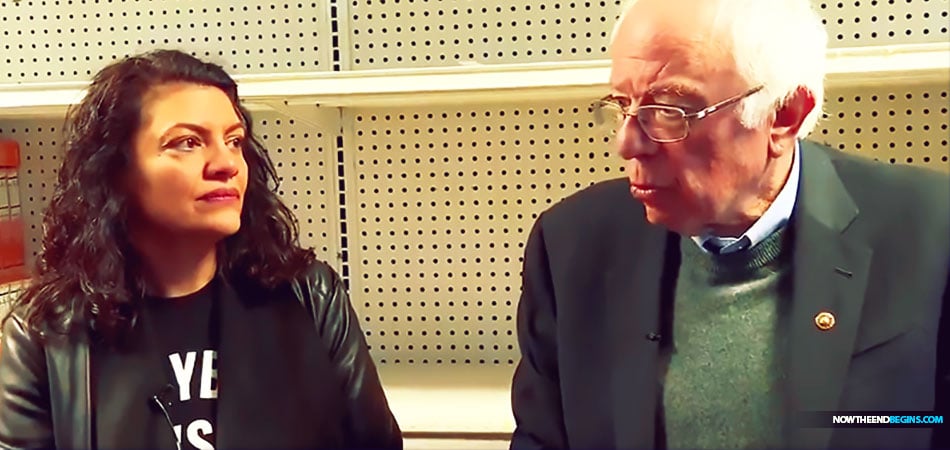 In a visit to Detroit on Sunday, where Democratic Michigan Rep. Rashida Tlaib endorsed his presidential candidacy, Independent Vermont Sen. Bernie Sanders talked to reporters in front of some empty store shelves.
