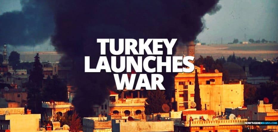 President Erdogan announces 'Operation Peace Spring' has begun, with air strikes targeting Syrian Kurds and ISIS fighters in bid to 'neutralize terror threats' two days after US troops withdrew - as Trump tweets they should 'never have been there'