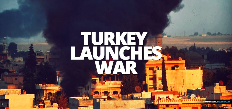 President Erdogan announces 'Operation Peace Spring' has begun, with air strikes targeting Syrian Kurds and ISIS fighters in bid to 'neutralize terror threats' two days after US troops withdrew - as Trump tweets they should 'never have been there'