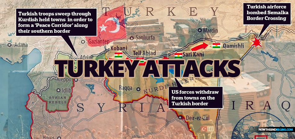 Turkey fires first shots: Ankara bombs Kurdish supply route ahead of invasion to create a 'peace corridor' along border just hours after Trump pulls US troops - as president reveals he has invited Erdogan to the White House next month