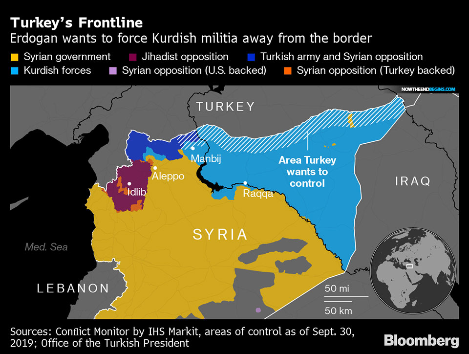 Donald Trump’s administration said the U.S. will stand aside when Turkey’s military launches an operation against America’s wartime Kurdish allies in Syria, a significant shift in American policy that raises questions over the fate of thousands of Islamic State detainees.