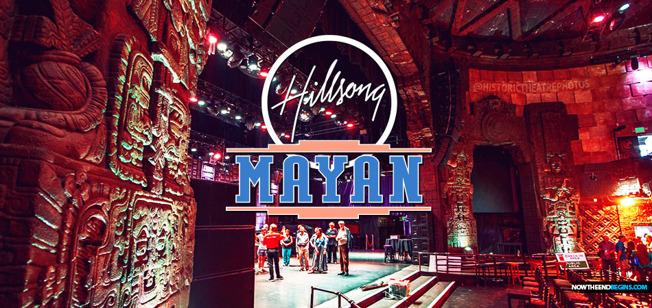 A concerned reader who recently attended Hillsong Church for the sake of evangelism has reported that they are now beginning to meet periodically for worship at the Mayan Theater in Los Angeles, moving from the Belasco Theater. The service was moved to the Mayan Theater the Sunday prior to Halloween and is again scheduled at the theater for their always controversial flesh-driven Christmas special. But this year, they’re throwing in some child sacrifice decorations for the festive occasion.