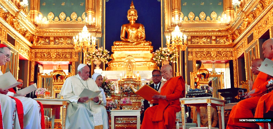 In a meeting with Thailand’s Supreme Buddhist Patriarch, Pope Francis encourages One World Religion