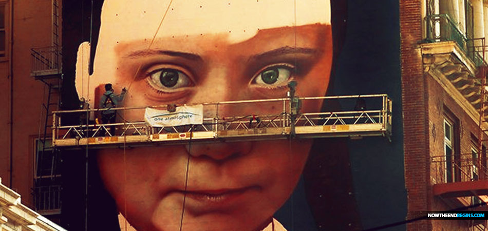 San Francisco Skyline Includes Mural of Climate Teen Greta Thunberg
